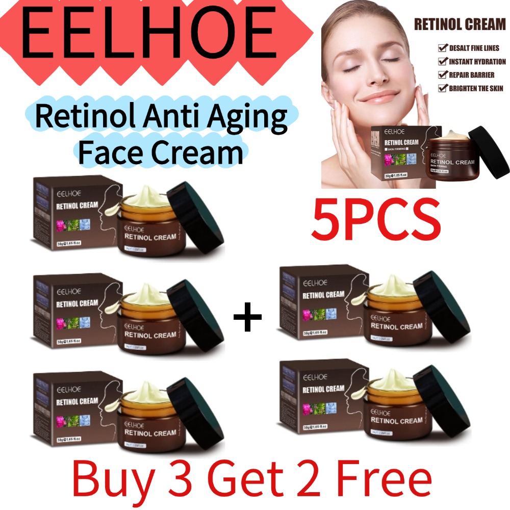 EELHOE 1/2/3/5PCS(Buy 3 Get 2  - Retinol Anti Wrinkle Cream ulasan dan harga
