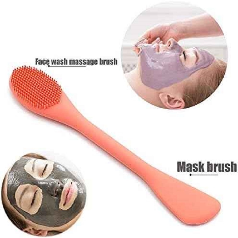 1PC Double Headed Silicone Fac - Silicone Face Scrubber Electric ulasan dan harga