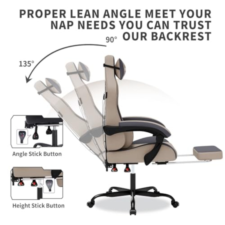 Gaming Chair with Massage, Erg - Massage ulasan dan harga