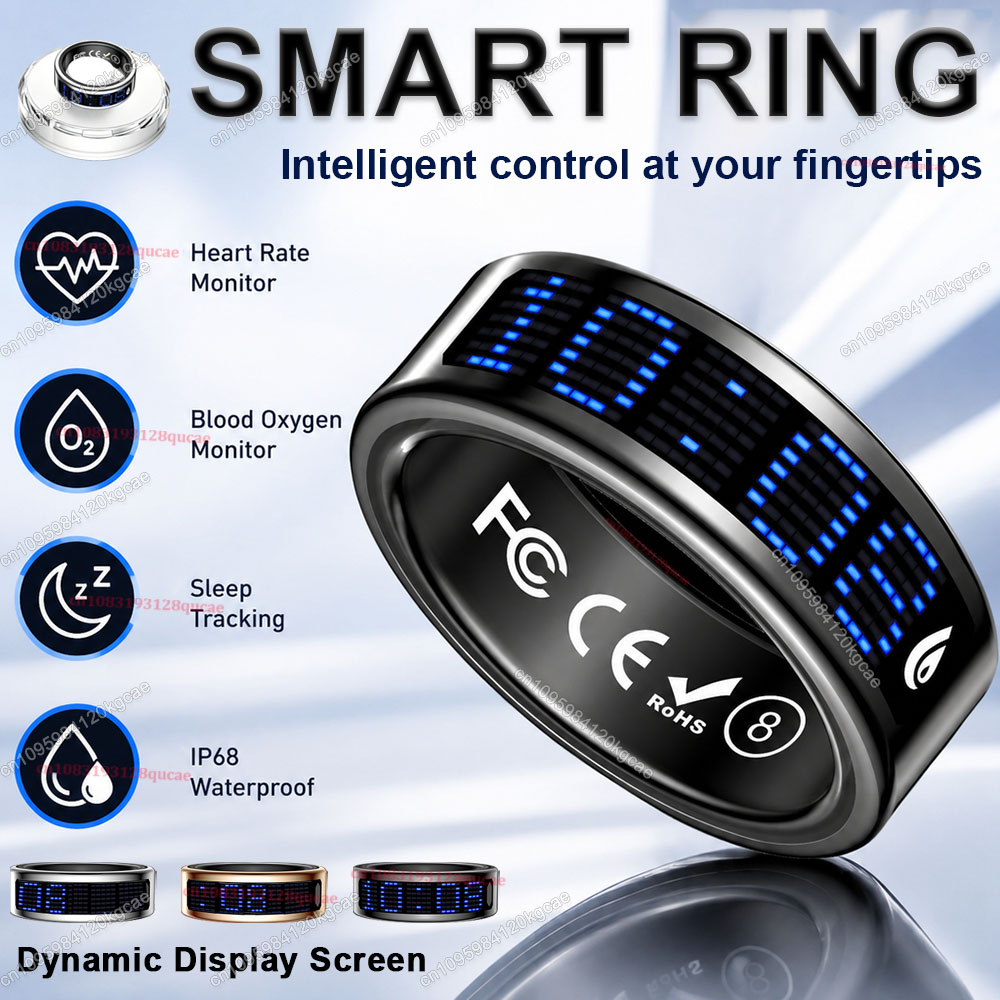 Smart Ring Display Screen Touc - Health Monitors ulasan dan harga