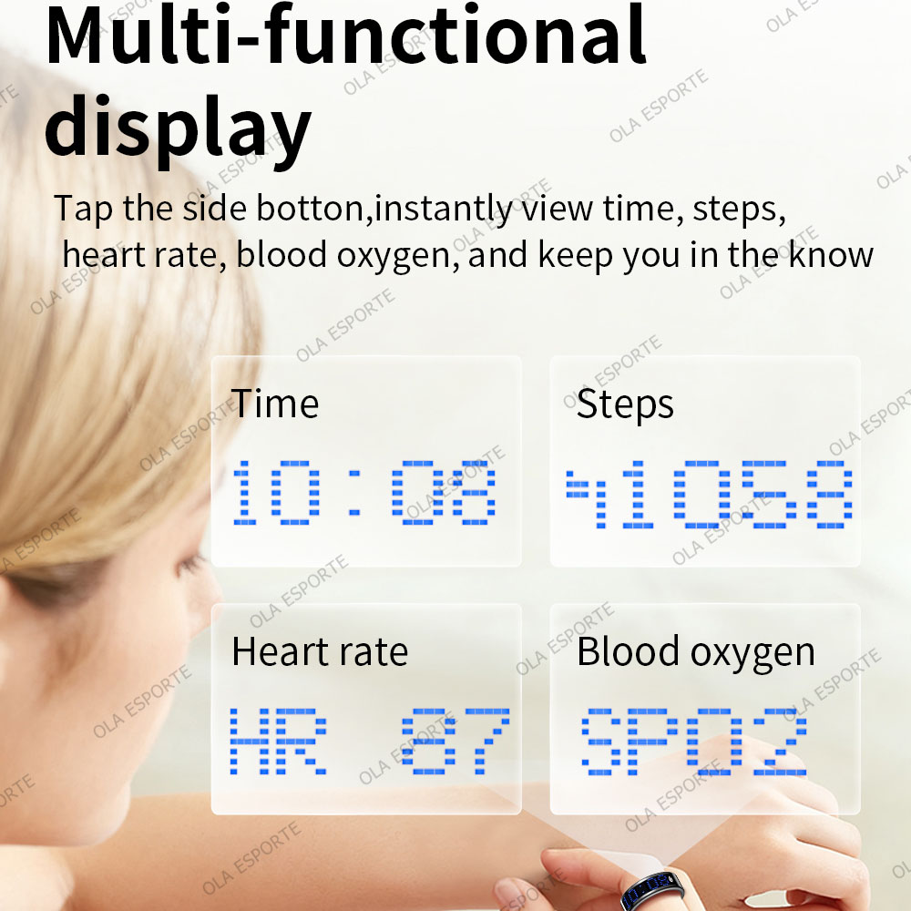 Smart Ring Display Screen Touc - Health Monitors ulasan dan harga