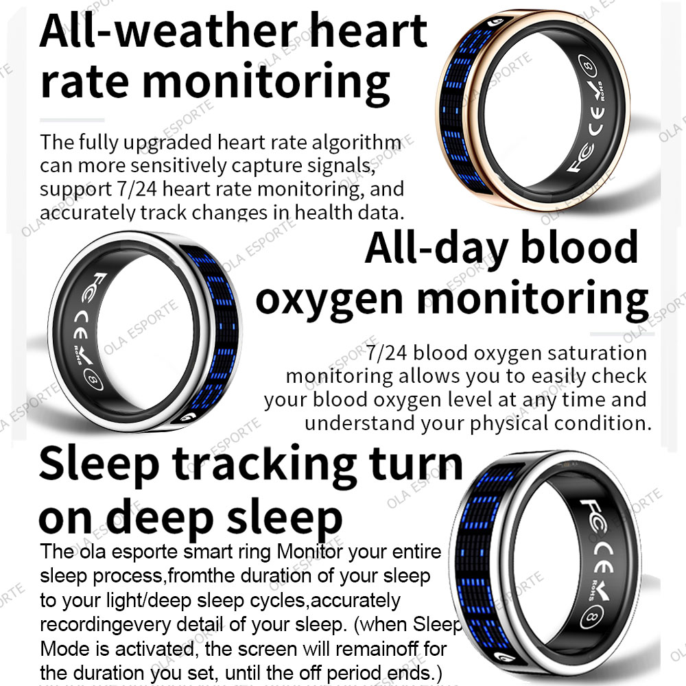 Smart Ring Display Screen Touc - Health Monitors ulasan dan harga