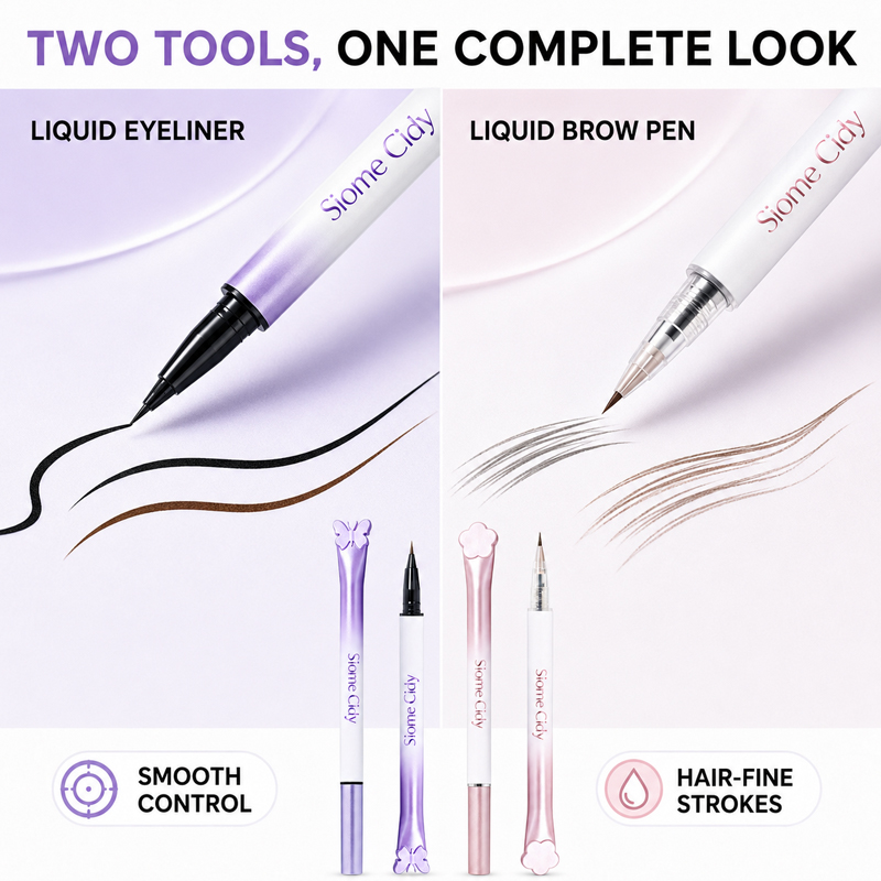 Siome Cidy 4PCS Liquid Eyeline - Waterproof Liquid Eyeliner Pen ulasan dan harga
