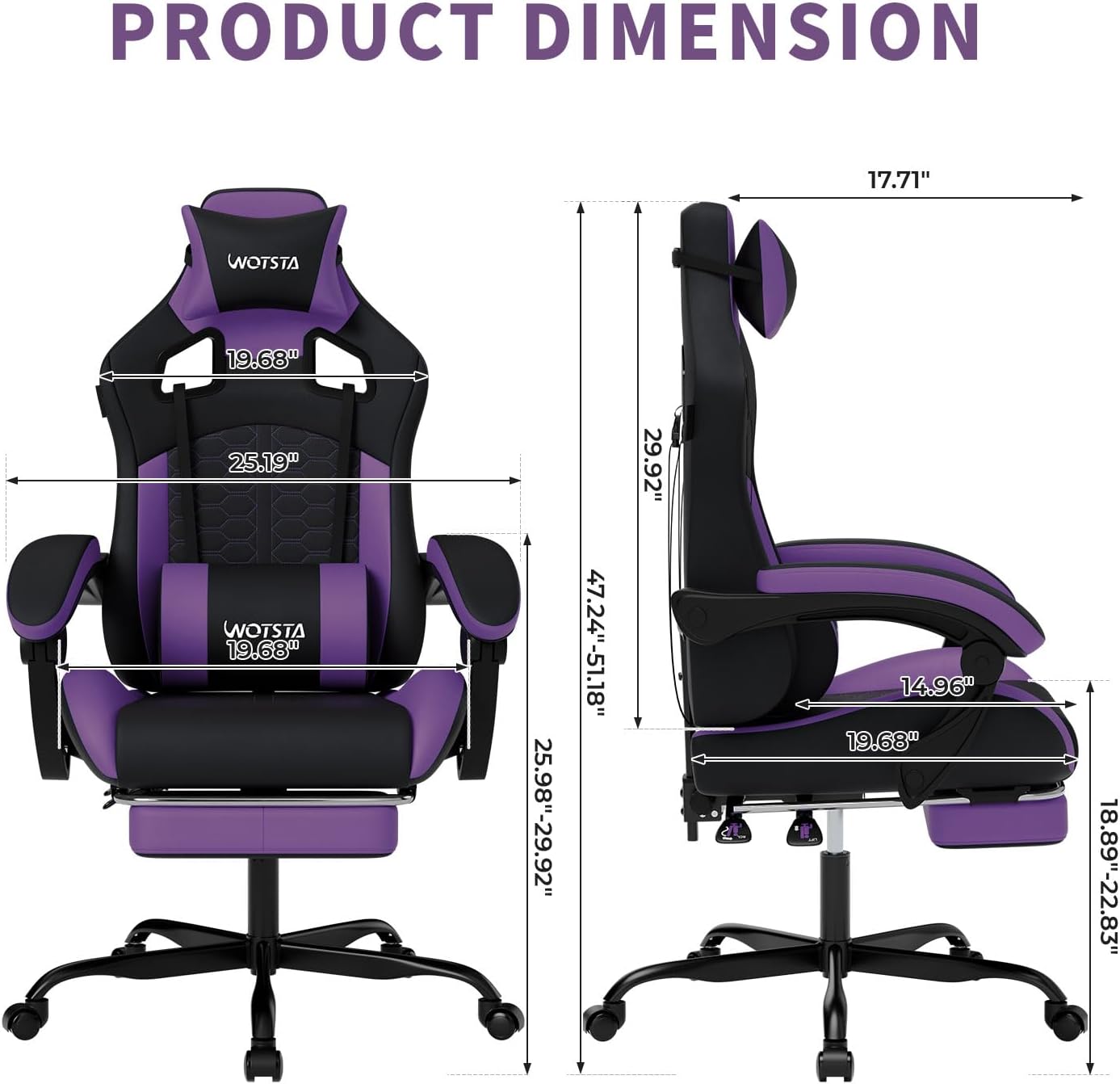 Gaming Chair with Massage,Ergo - Massage ulasan dan harga