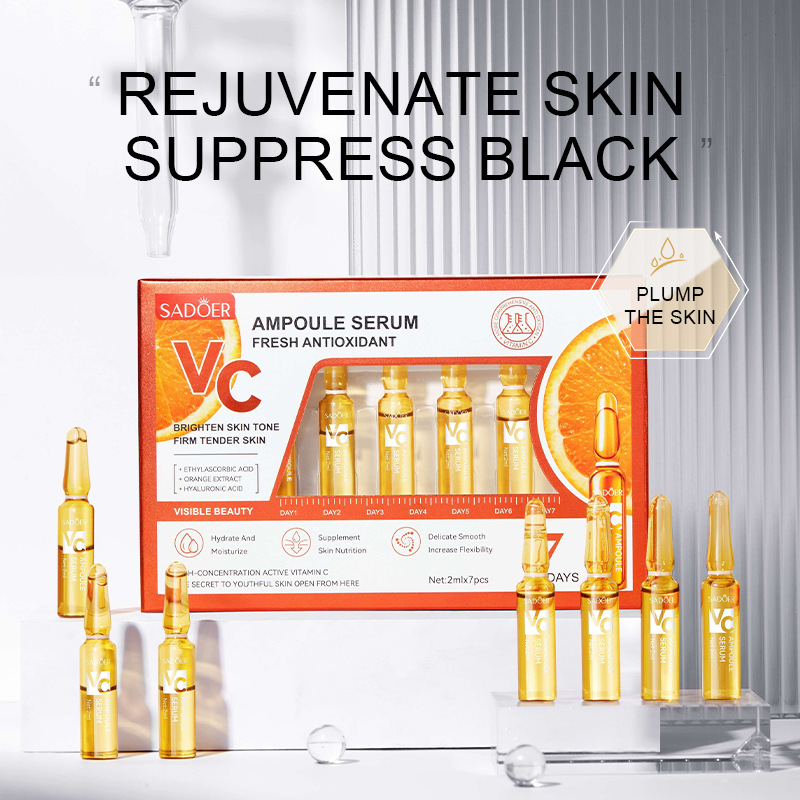 7pcs/Kit SADOER Ampoule Vitami - Hyaluronic Acid Facial Serum ulasan dan harga
